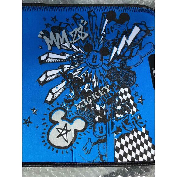 NWT Disney Parks D-tech Large Device Zippered Bag Pouch Mickey Mouse Graffiti - Picture 4 of 5